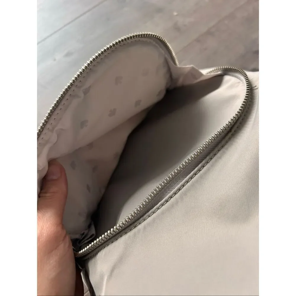 Kate Spade gray backpack small with pockets